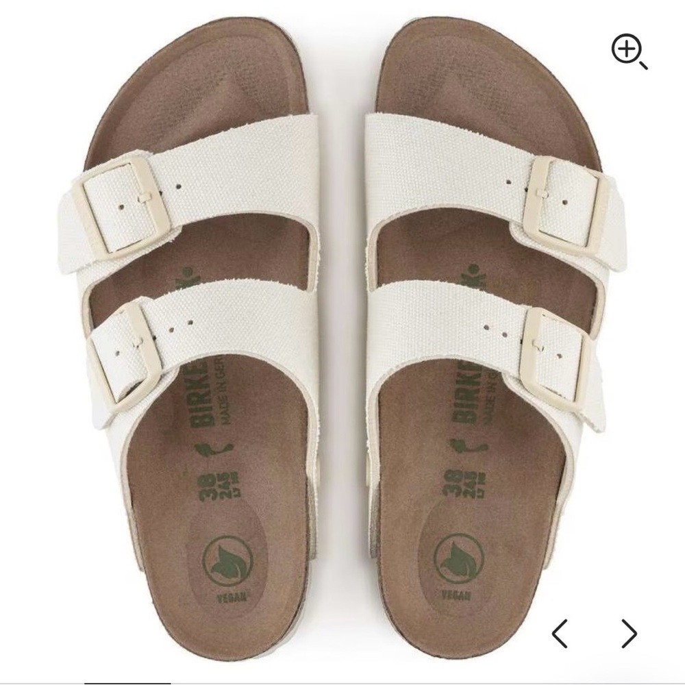 Birkenstock Women's Arizona Sandals - Canvas Eggshell